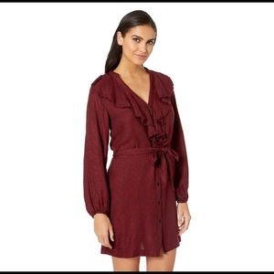 Paige Isabelle Houndstooth Shirt Dress, large NWT